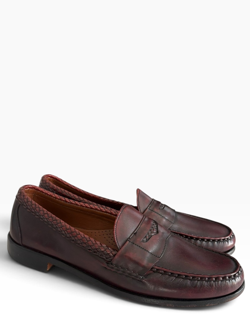 Allen Edmonds Penny Loafer Shoes brown Men's Size 12B/narrow
